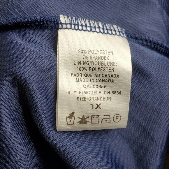 PENNINGTONS Tank Top with Faux Leather Detailing  Size 1X - Picture 6 of 7